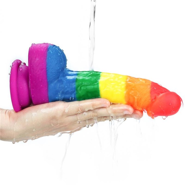 Dildo Prider 8 Silicone Líquido LGBT