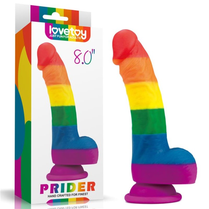 Dildo Prider 8 Silicone Líquido LGBT