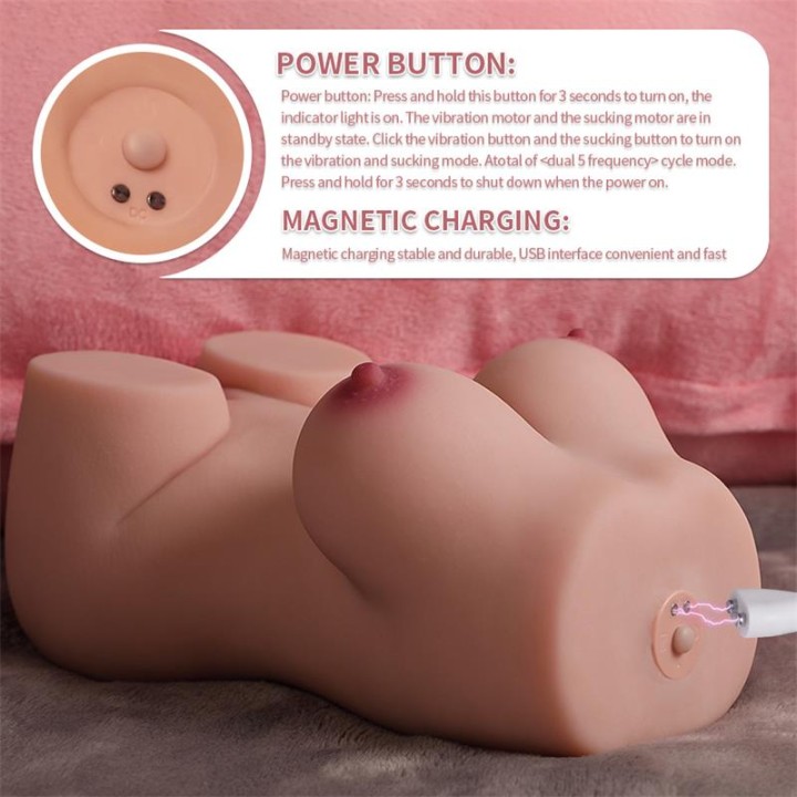 Elroy Mini Torso com Impulso e Vibração 1,63 kg