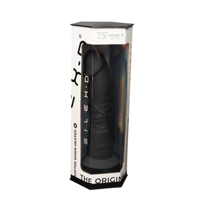 Dildo Dupla Densidade Mod. 2 - 7.5 Preto
