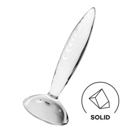 Plug Anal Sparkling Crystal Quente e Frio Transparente