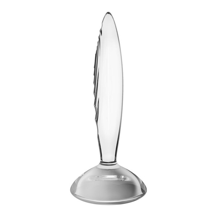 Plug Anal Sparkling Crystal Quente e Frio Transparente