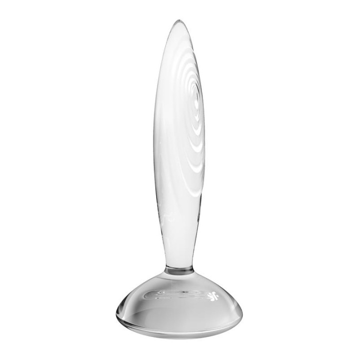 Plug Anal Sparkling Crystal Quente e Frio Transparente