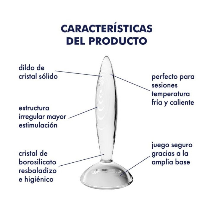 Plug Anal Sparkling Crystal Quente e Frio Transparente