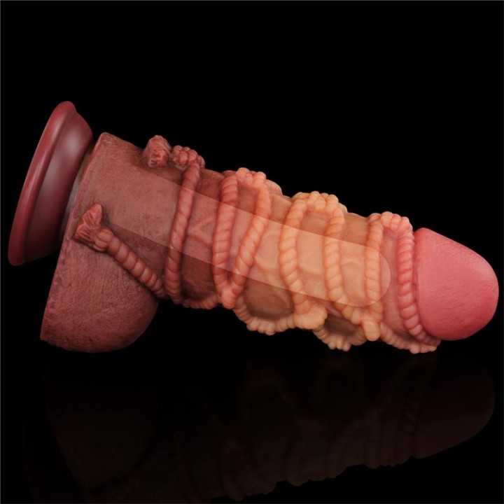 Dildo Dupla Camada Tamanho King Nature 24.5 cm