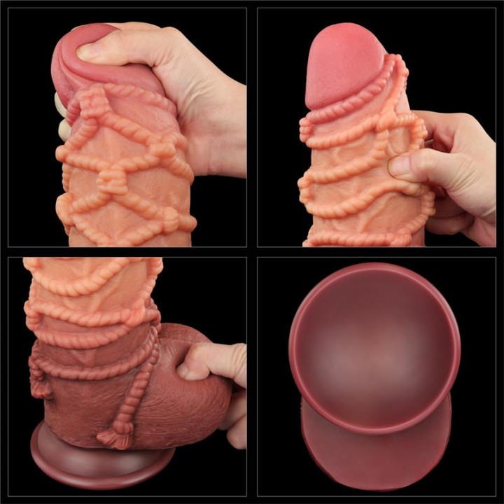 Dildo Dupla Camada Tamanho King Nature 24.5 cm