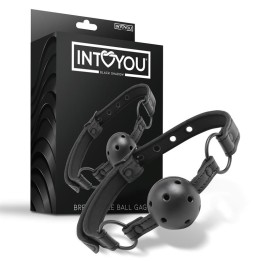 Mordaza Ajustável de Bola Respirável em Couro Vegano