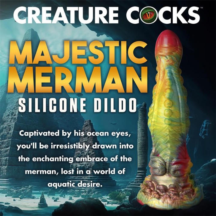 Dildo Majestic Merman em Silicone