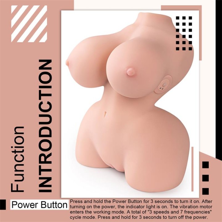 Mini Torso Delilah com Vibração 4.7 kg