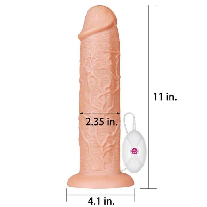 Dildo King 11 com Vibração Natural