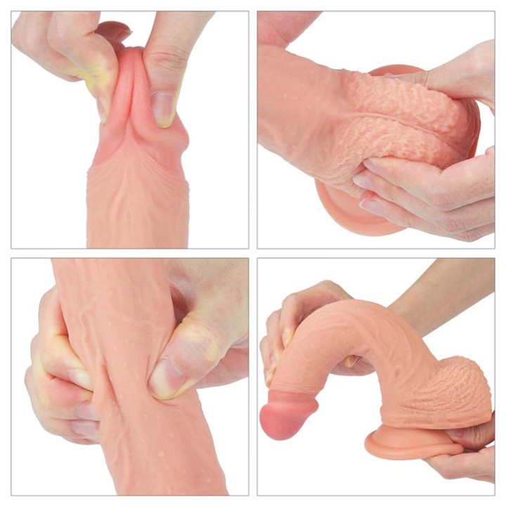 Dildo Nature 8.5 Silicone Líquido Natural