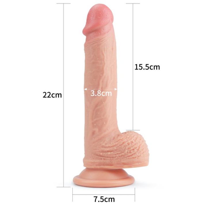 Dildo Nature 8.5 Silicone Líquido Natural