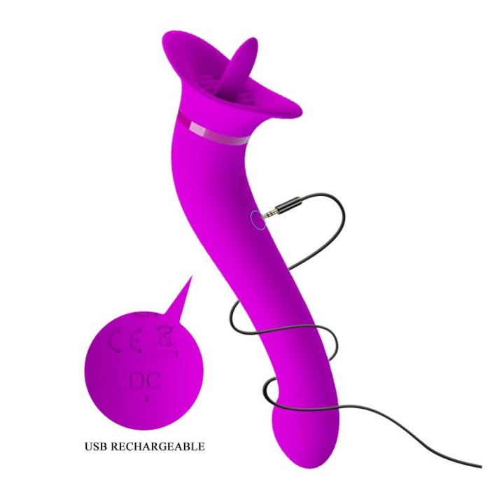 Faust Vibrador com Língua Estimuladora USB