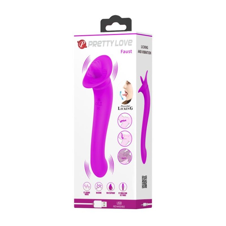 Faust Vibrador com Língua Estimuladora USB