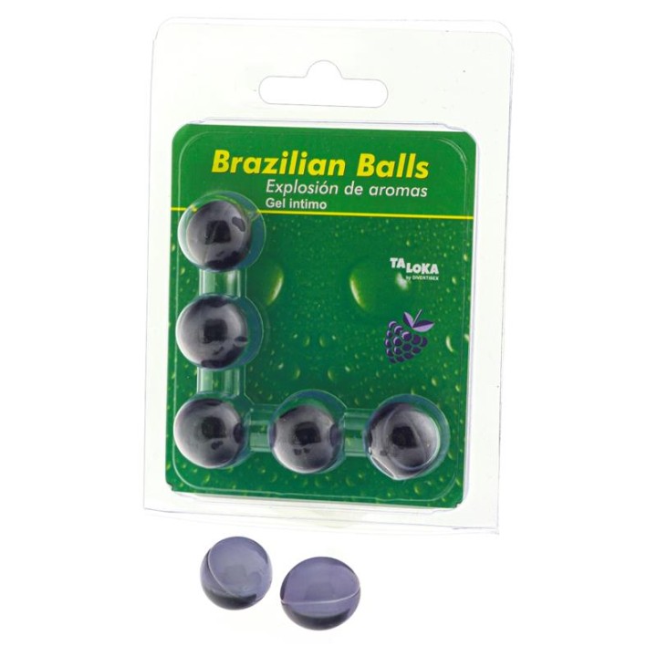 TALOKA - 5 BRAZILIAN BALLS BERRIES INTIMATE GEL