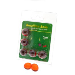 TALOKA - 5 BRAZILIAN BALLS STRAWBERRY & CHERRY INTIMATE GEL