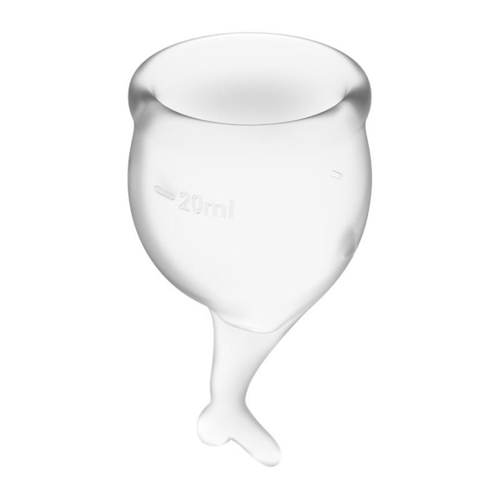 Copas Menstruais Feel Secure Transparent Pack de 2