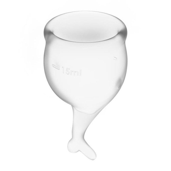 Copas Menstruais Feel Secure Transparent Pack de 2