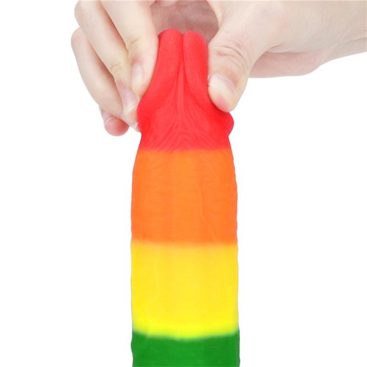 Dildo Prider 9 Silicone Líquido LGBT