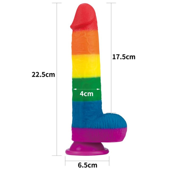 Dildo Prider 9 Silicone Líquido LGBT