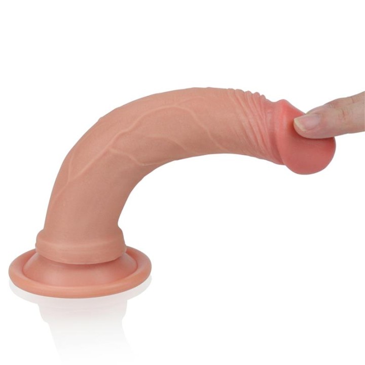Dildo Nature 7 Silicone Líquido Natural