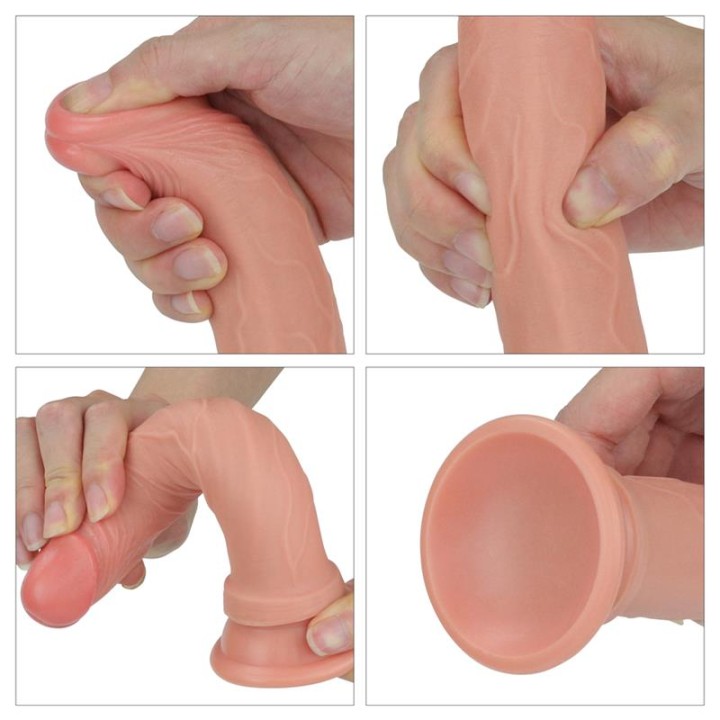 Dildo Nature 7 Silicone Líquido Natural