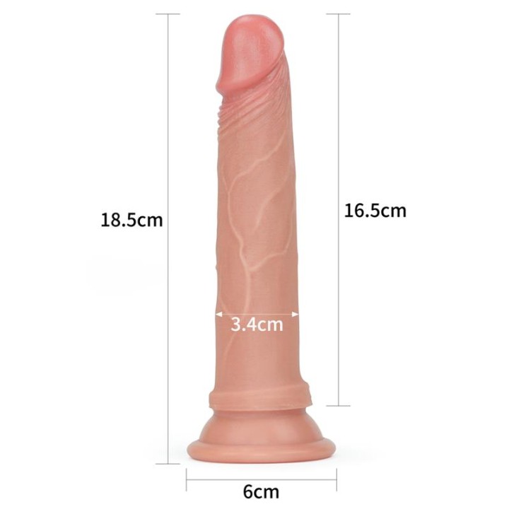 Dildo Nature 7 Silicone Líquido Natural
