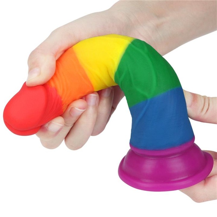 Dildo Prider 7 Silicone Líquido LGBT