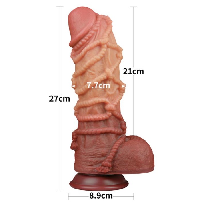 Dildo Dupla Camada Tamanho King Nature 27 cm