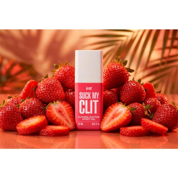 INTT - SUCK MY CLIT SUCTION EFFECT GEL WILD STRAWBERRY 15 ML
