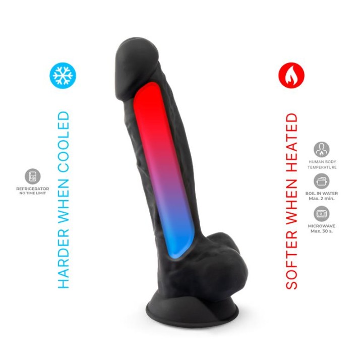 Dildo Dupla Densidade Mod. 1 - 9 Preto