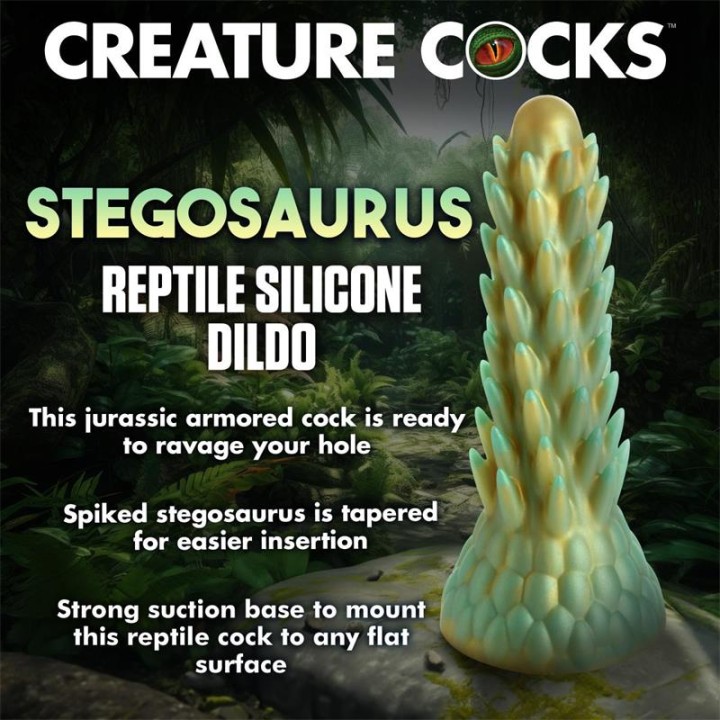 Dildo Estegossauro Dragão Espinhoso Réptil