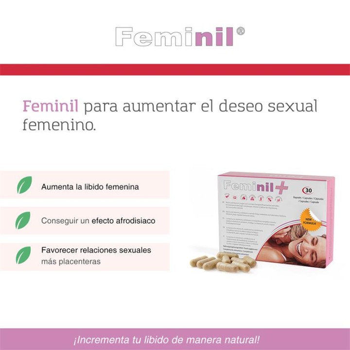 500 COSMETICS - FEMINIL+ FEMALE SEXUAL LIBIDO ENHANCEMENT - 30 CAPSULES