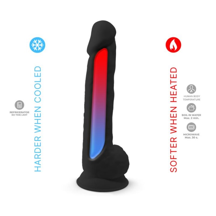 Dildo Dupla Densidade Modelo 1 15 Preto