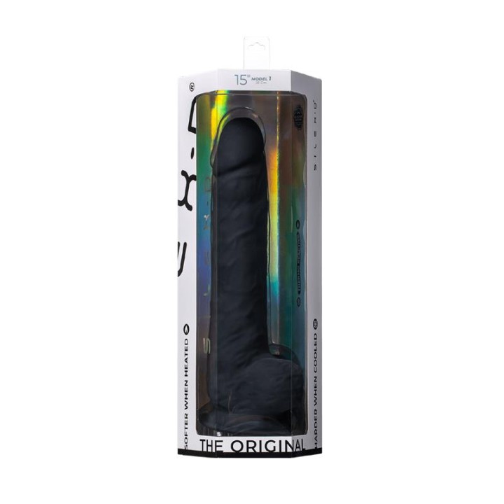 Dildo Dupla Densidade Modelo 1 15 Preto