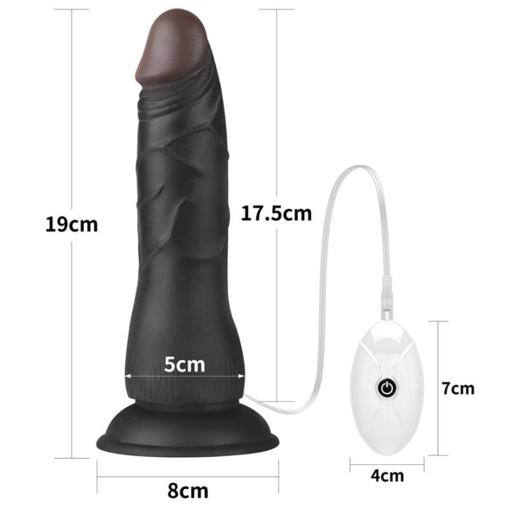 Arnés Ajustável com Dildo 10 Vibrações 7.5"