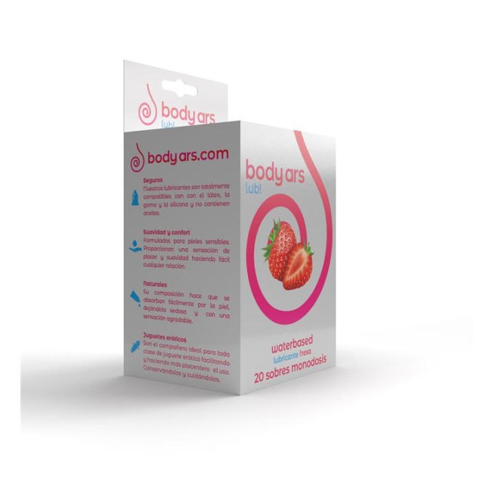 Monodoses Gel Lubrificante Base Água Morango Ácido 20 x 4 ml
