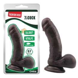 Dildo Dual Density Fashion Dude 17.5 x 4 cm Castanho