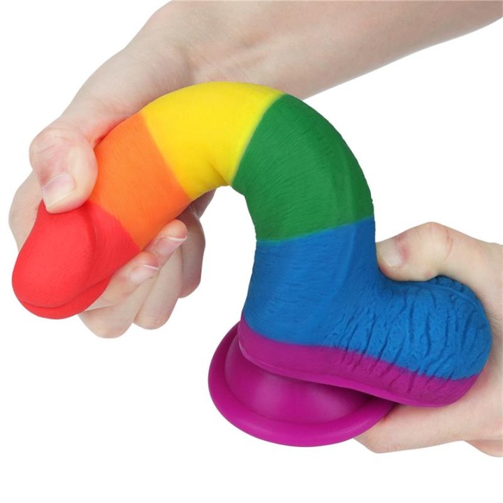 Dildo Prider 7.5 Silicone Líquido LGBT