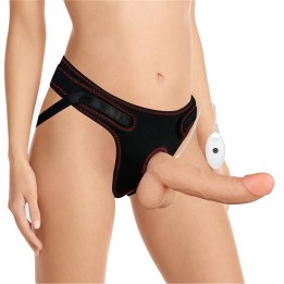 Arnés com Dildo Vibratório e Controlo Remoto 8.5