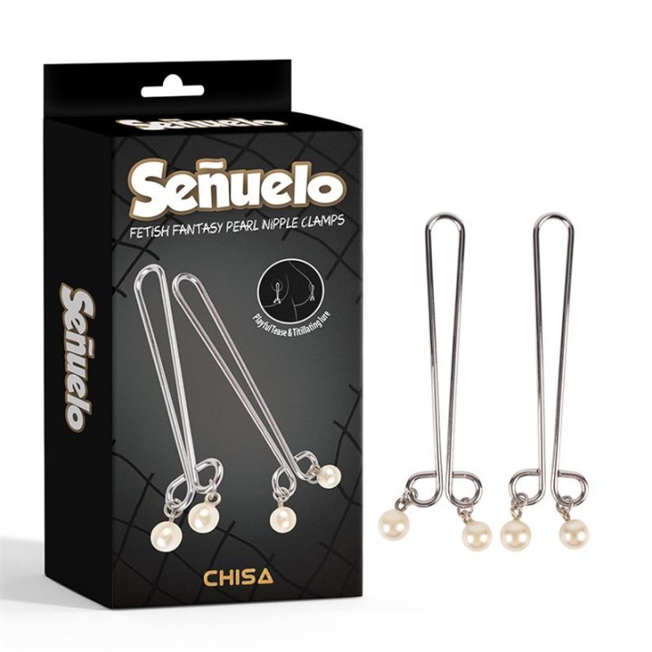 Pinças para Mamilos com Pérolas