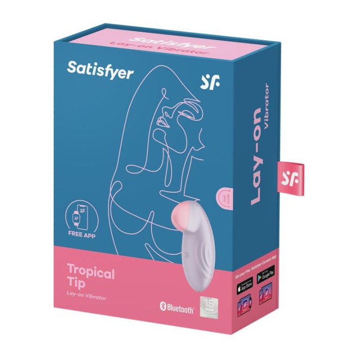 Tropical Tip com APP Satisfyer Connect Lilás