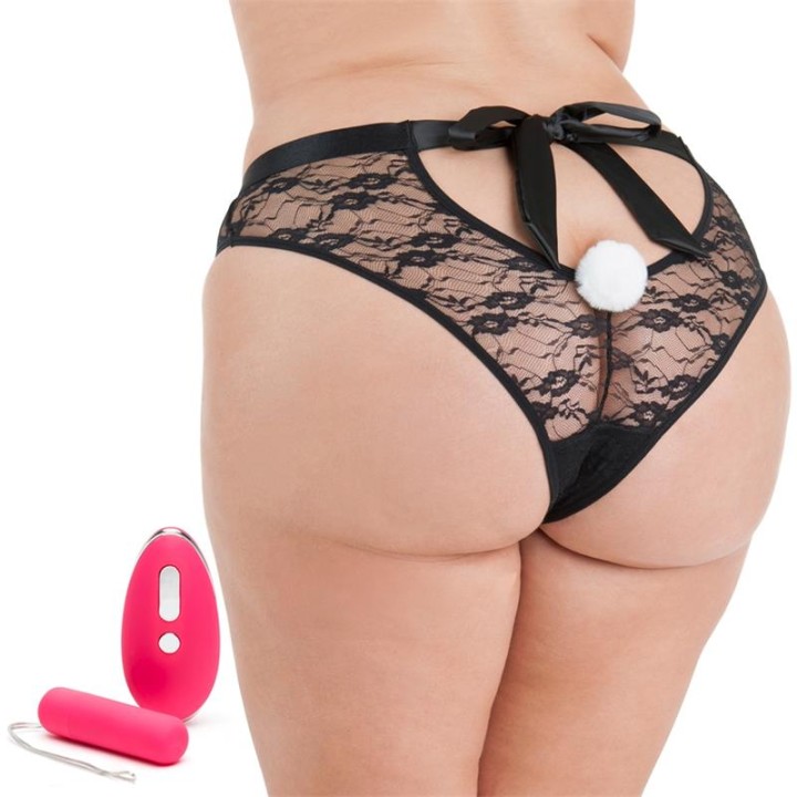 Cueca Vibratória Grande com Controlo Remoto USB Rosa