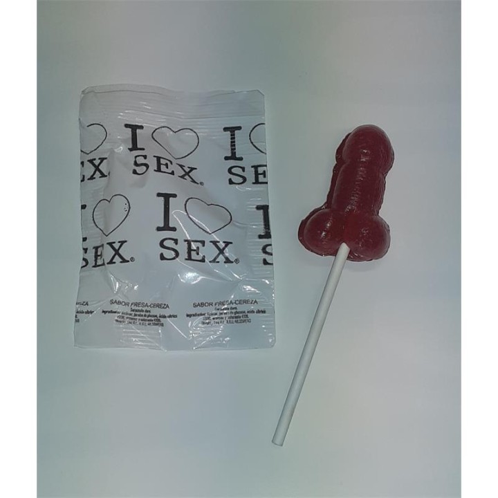 DIABLO PICANTE - STRAWBERRY & CHERRY CANDY PENIS LOLLIPOP