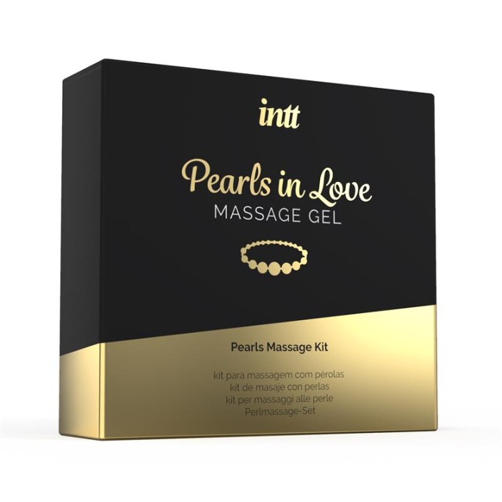 INTT MASSAGE & ORAL SEX - PEARLS IN LOVE WITH PEARL NECKLACE AND SILICONE GEL