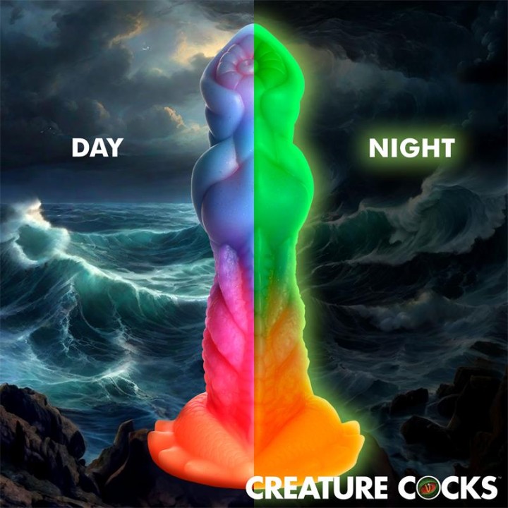 Dildo Aqua-Cock Brilha no Escuro Silicone