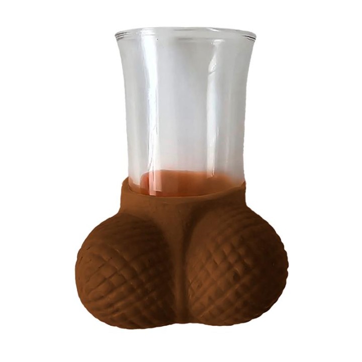 DIABLO PICANTE - CRYSTAL SHOT GLASS WITH MULATO EGGS