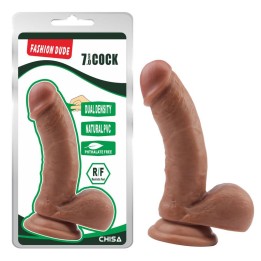 Dildo Dupla Densidade Fashion Dude 17.5 x 4.1 cm Bronzeado