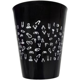 DIABLO PICANTE - BLACK CUP 500 ML WITH WHITE PENISES