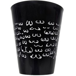 DIABLO PICANTE - BLACK CUP 500 ML WITH WHITE BOOBS